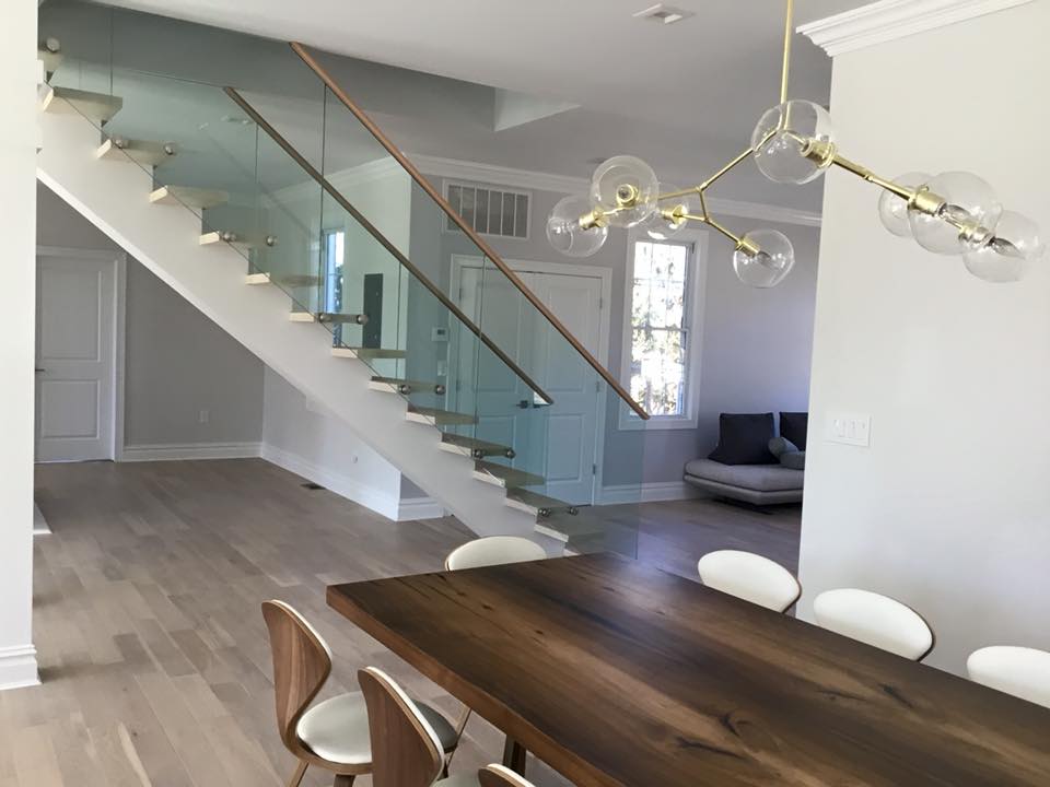 Glass Stair Railings | OMG Shower Doors