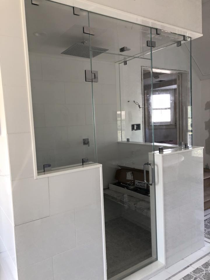 Single Frameless Glass Shower Door | OMG Shower Doors